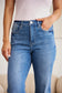 RFM Cropped Tummy Control High Waist Jeans - Medium Wash