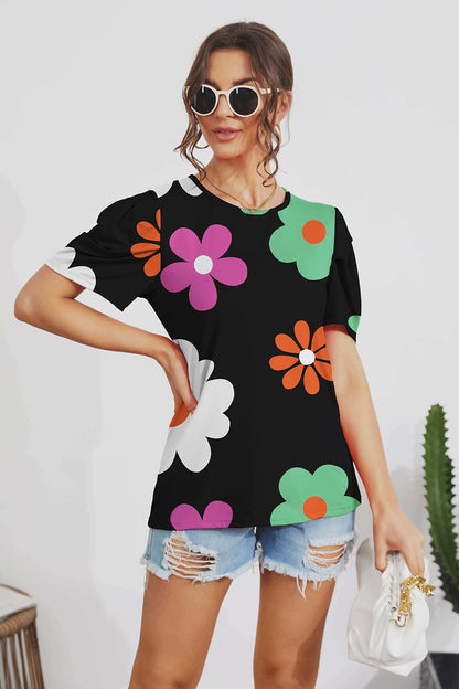 Midnight Blooms Top