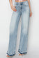 Risen High Rise Wide Leg Jeans - Light Wash