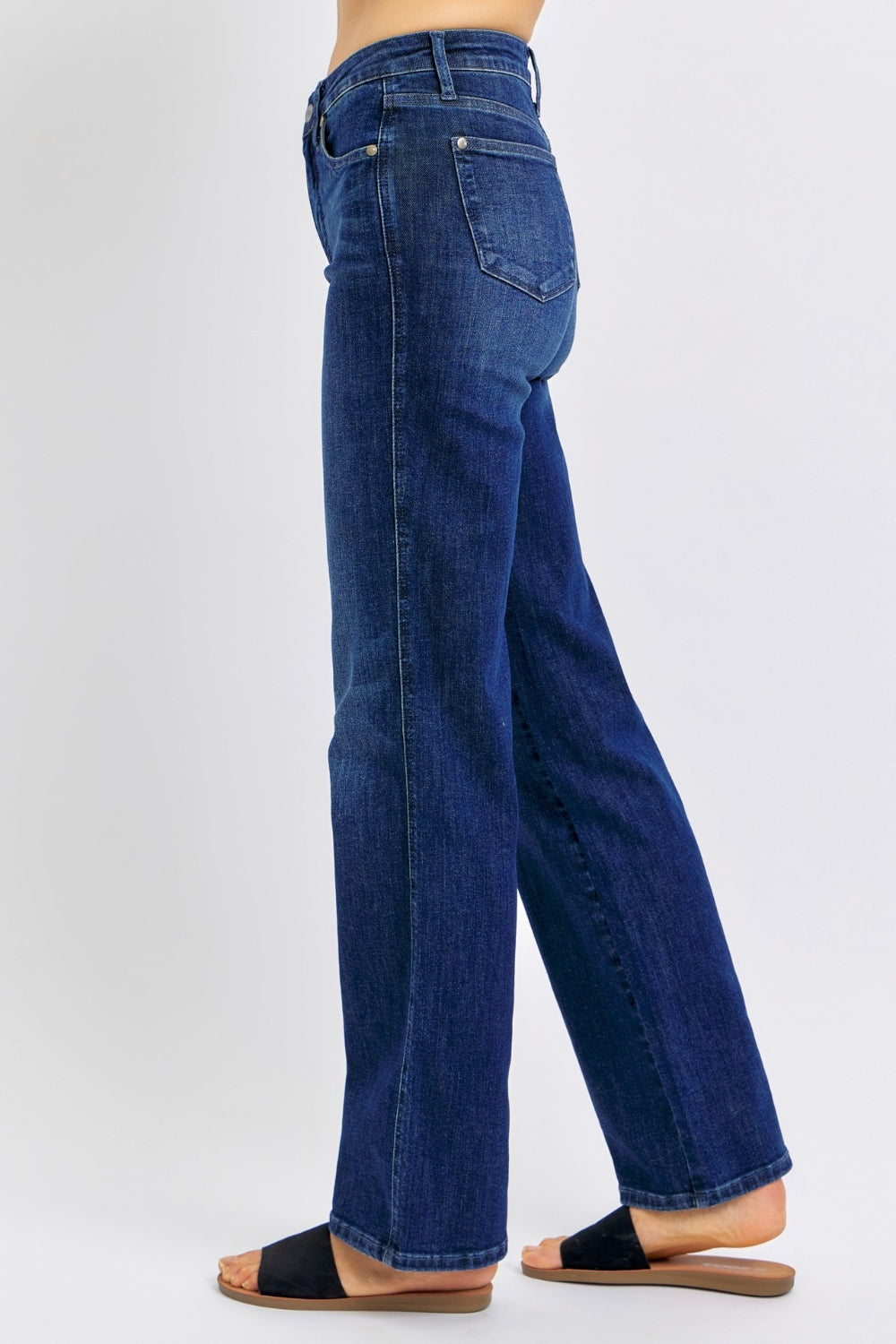 Judy Blue Dark Wash Tummy Control Straight Jeans