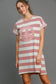Umgee Striped Peace Dress