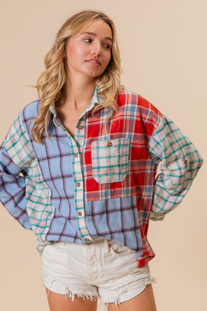 Biloxi Plaid Top