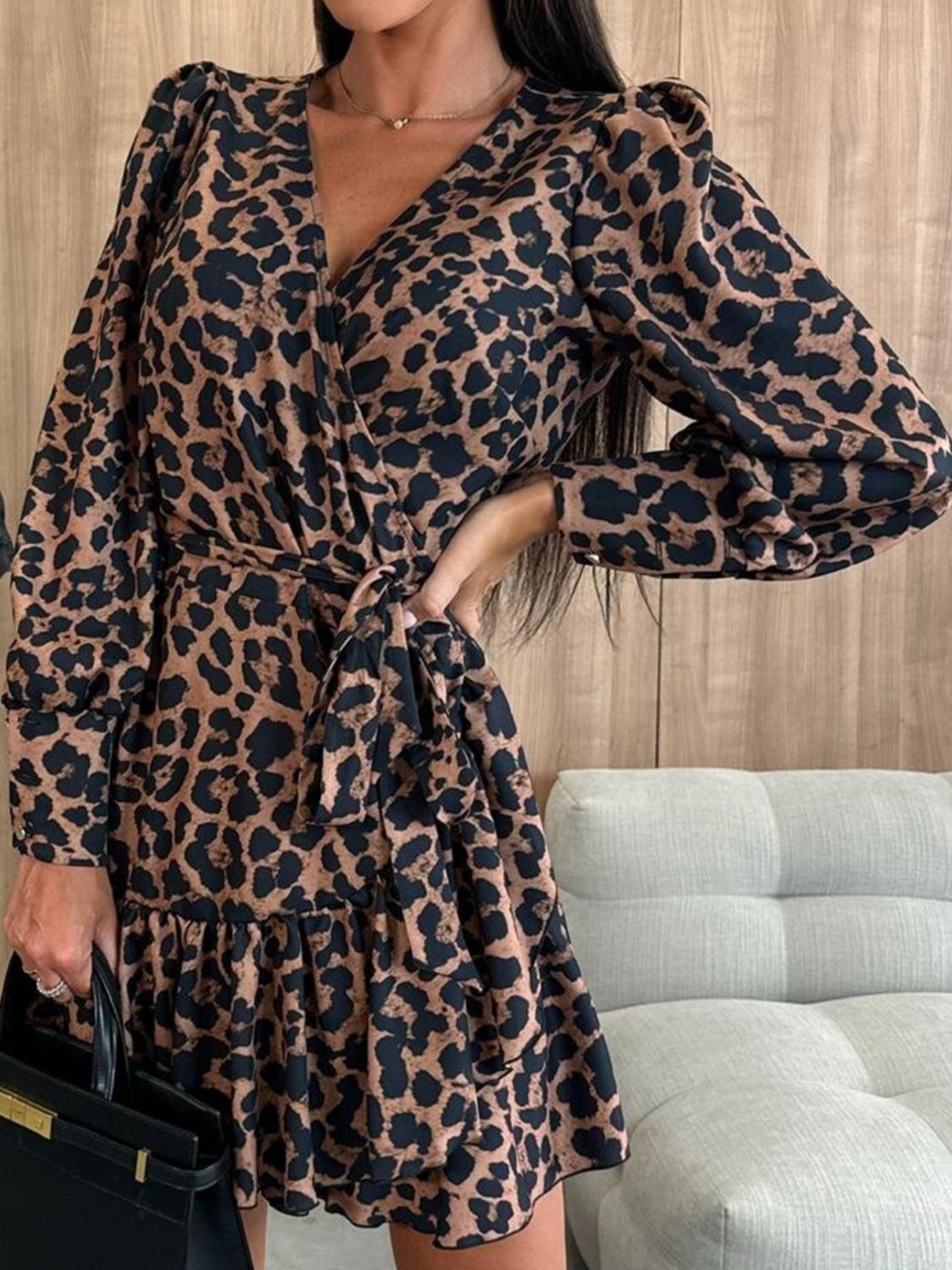 Leah Leopard Dress