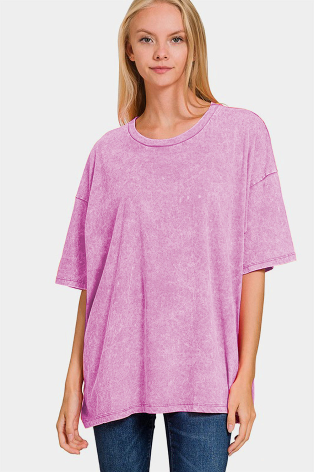 Zenana Oversized T-Shirt - Moonlit Mauve