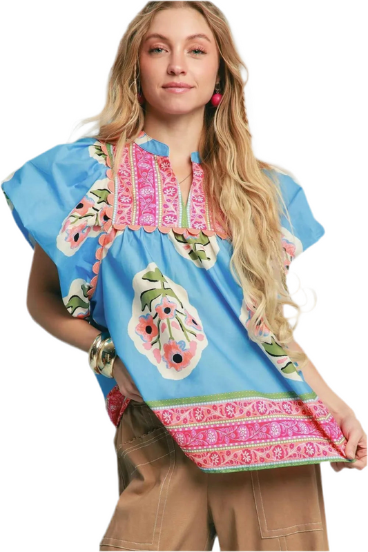 Jenna Top - Blue