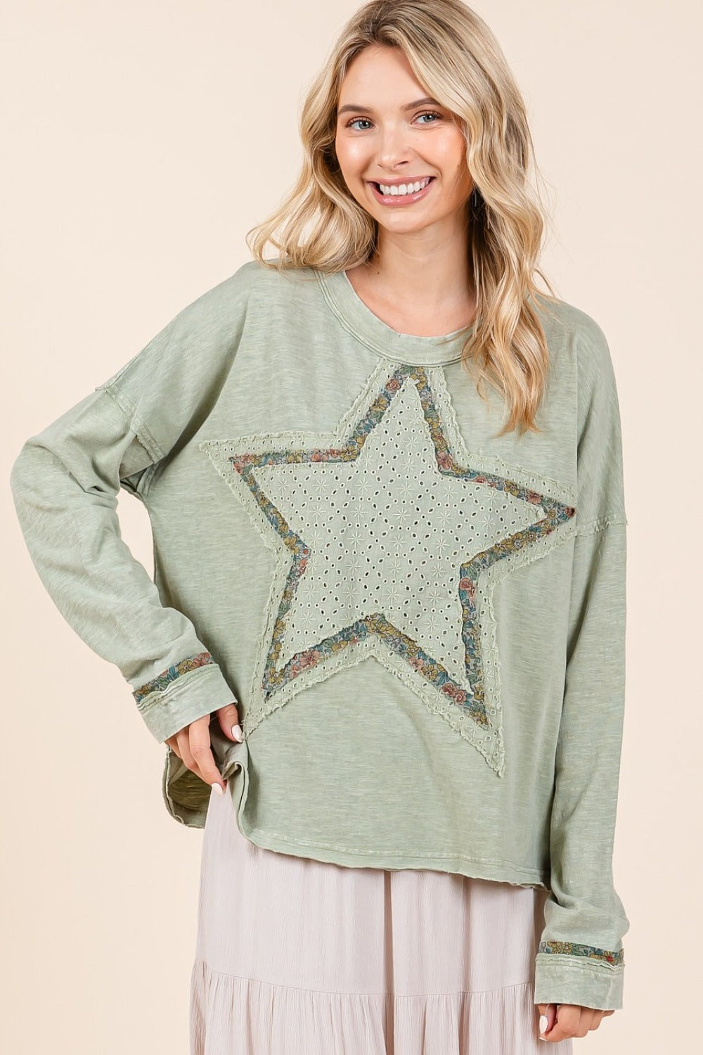 Sage Star Top