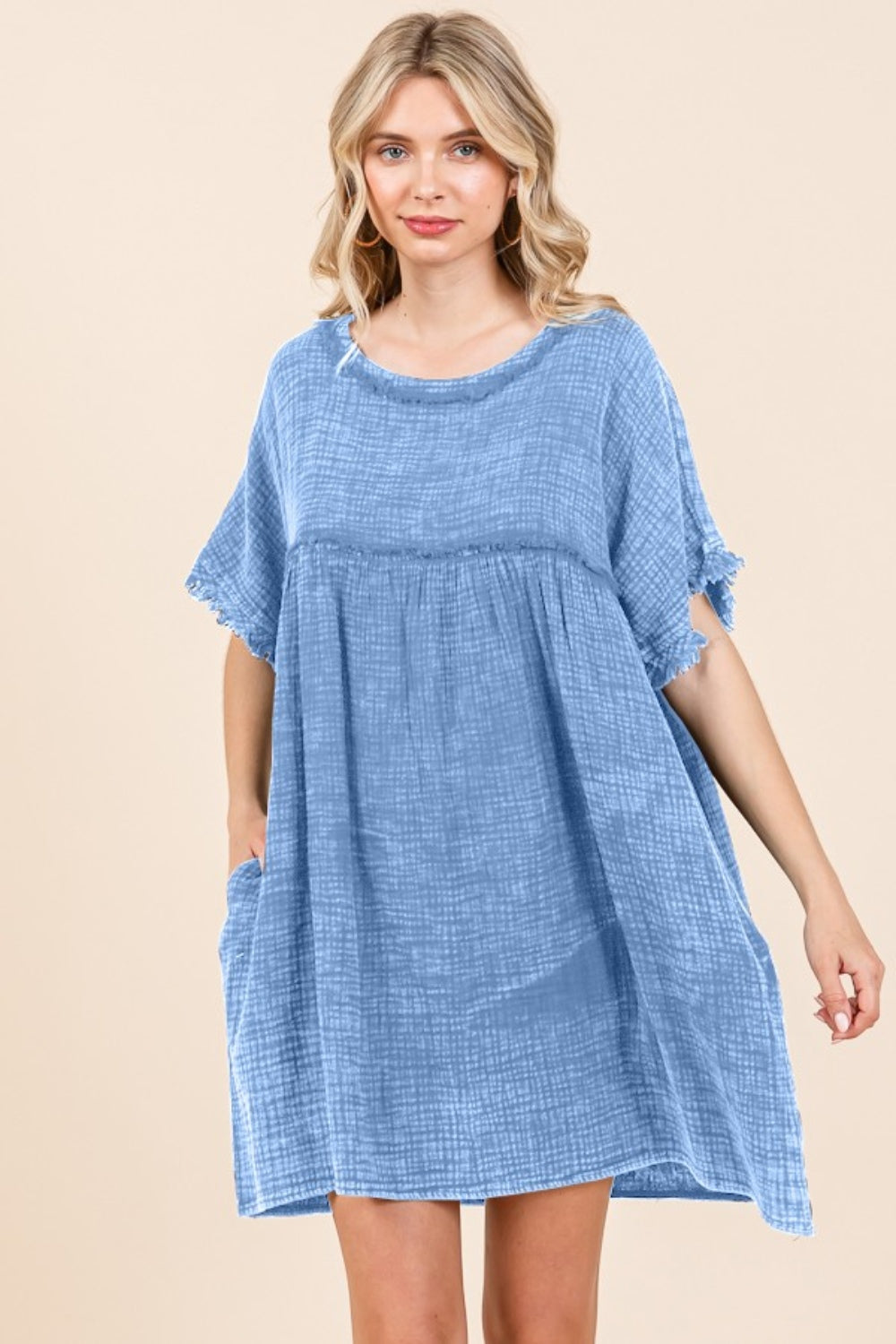 Crestvale Dress - Dusty Blue