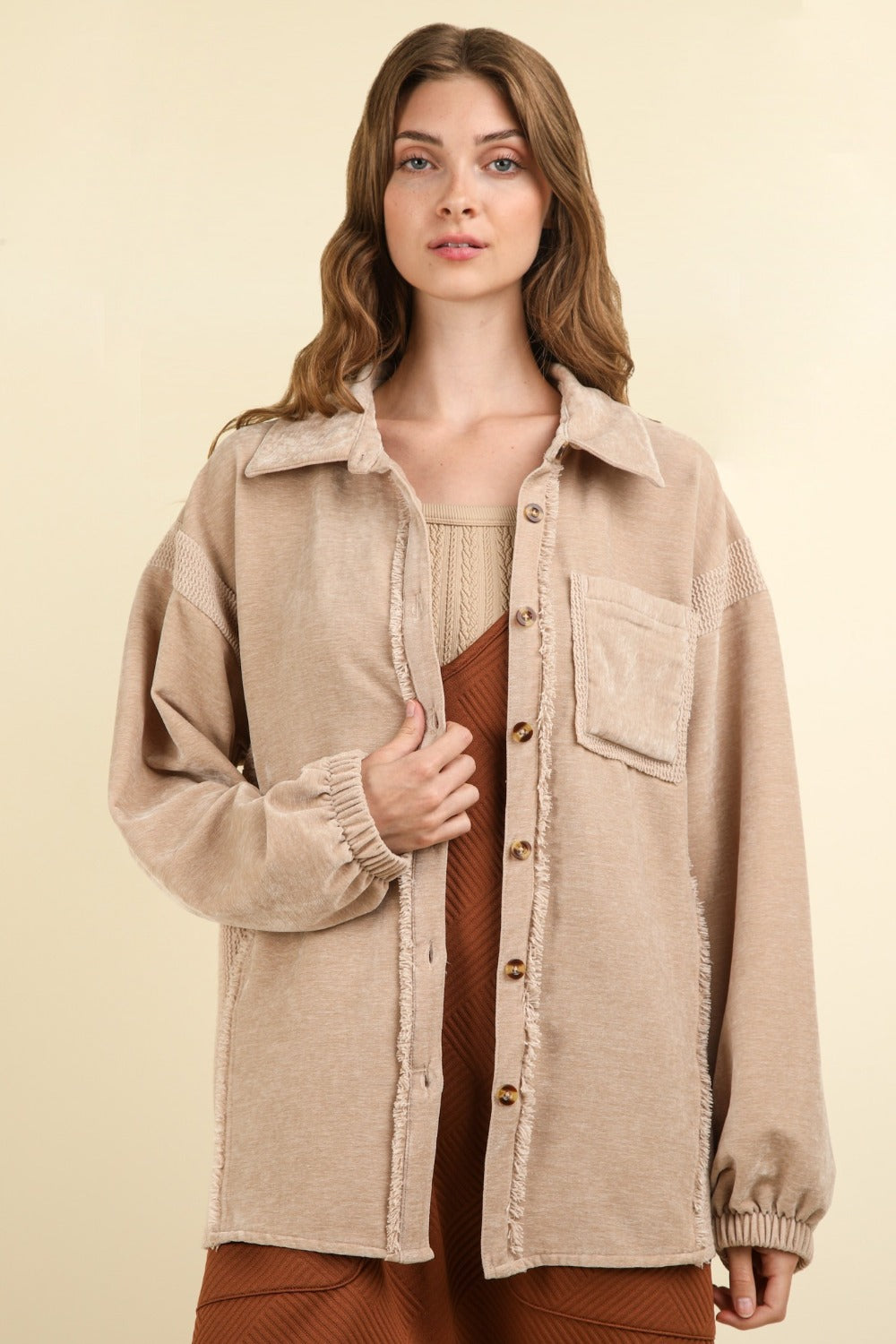 Echo Ridge Shacket - Taupe