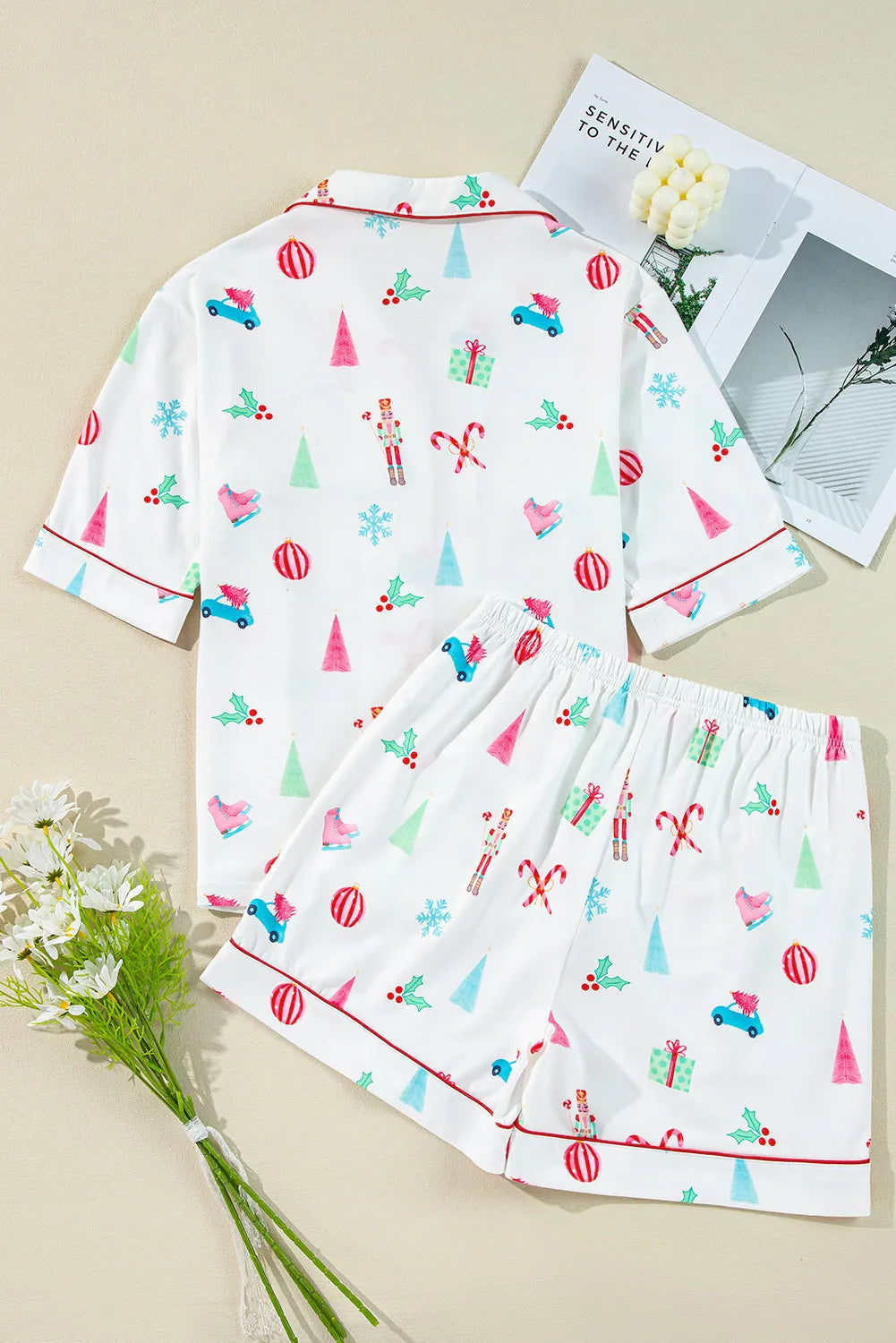 Christmas Morning Pajama Shorts Set