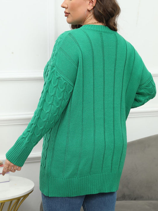 Plus Size Cable Sweater