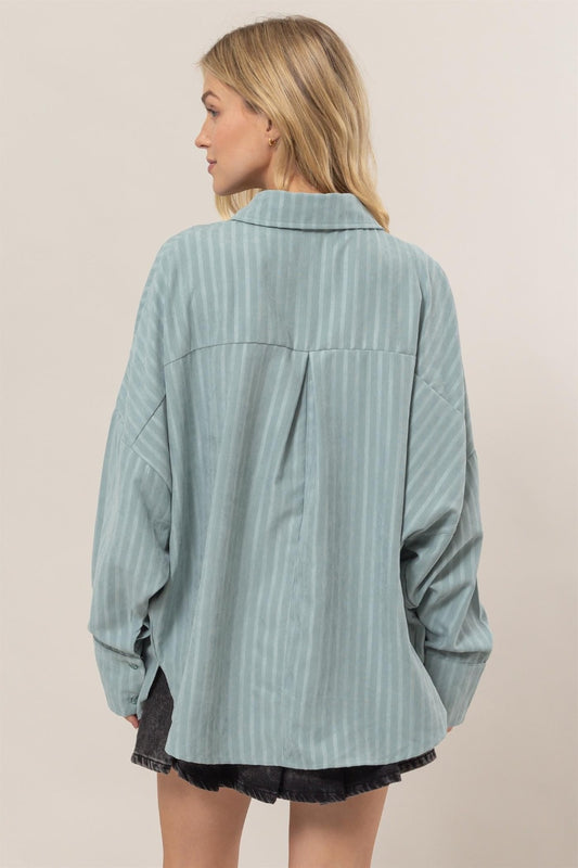 Suzanna Top - Dusty Aqua