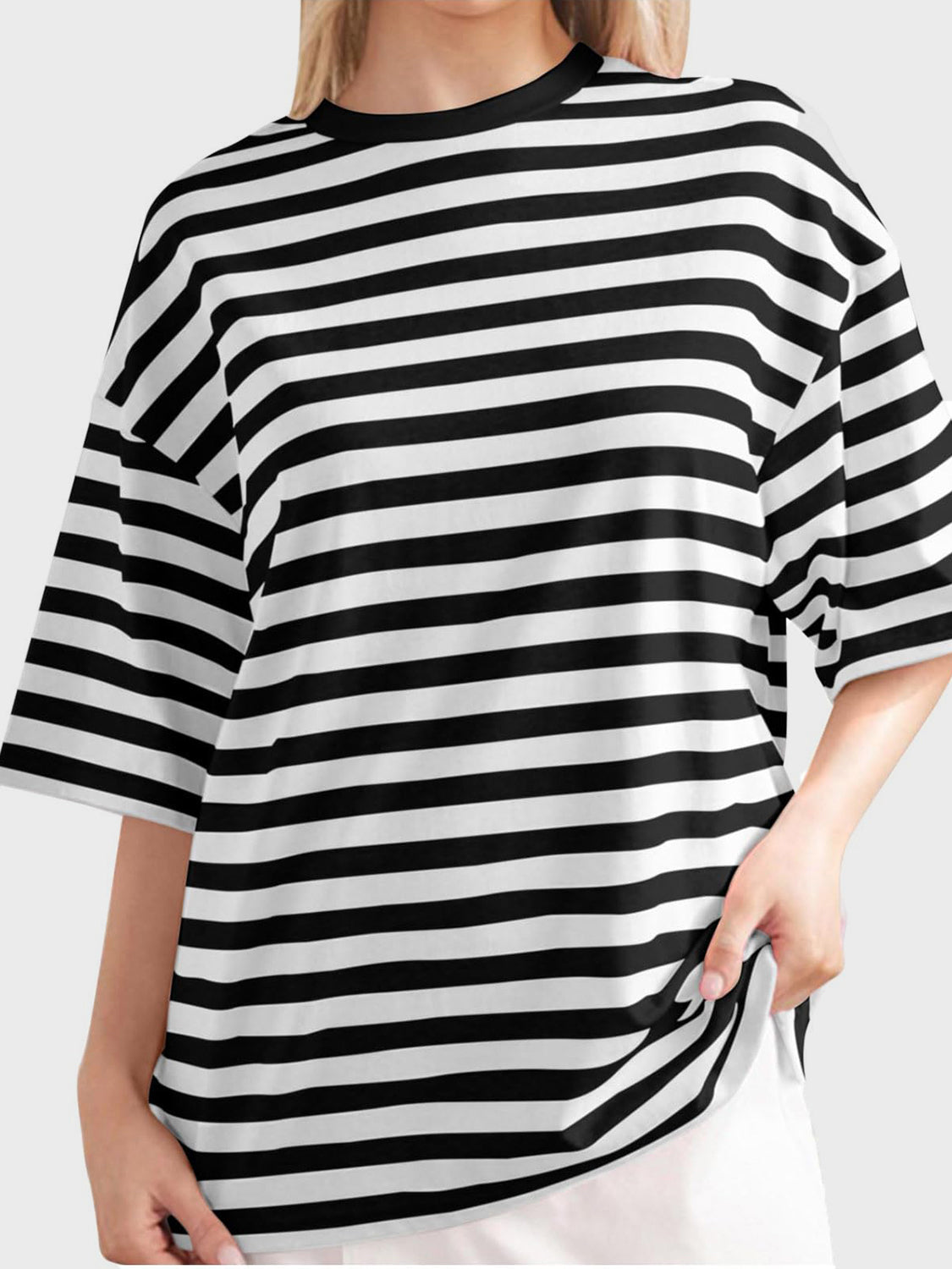 Oversized Stripe Top