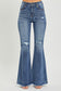 RISEN Distressed Flare Jeans