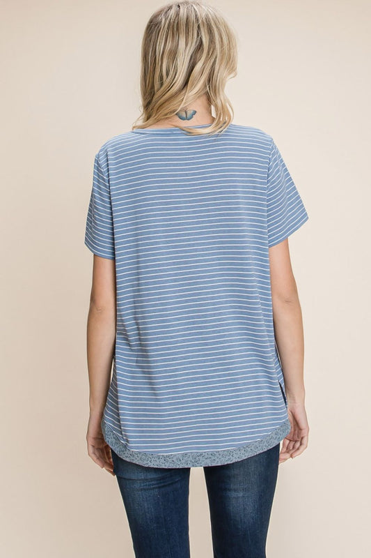 Blue Stripes Top