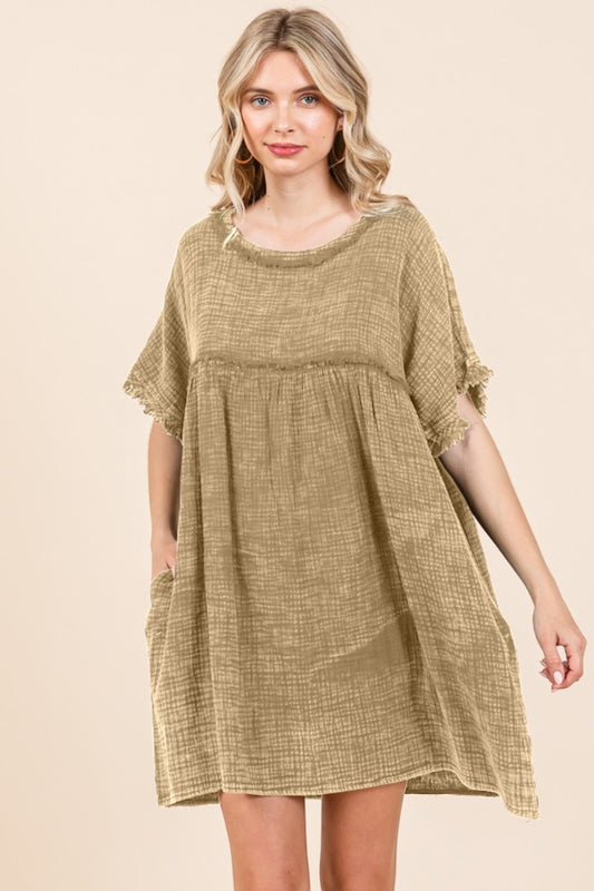Crestvale Dress - Iced Coffee