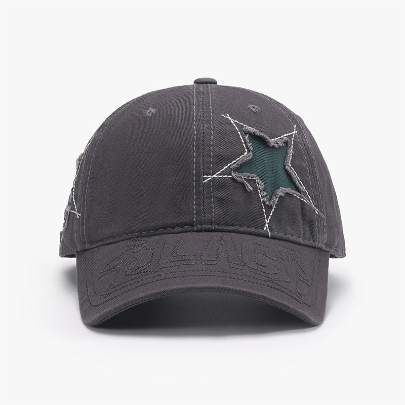 Star Raw Hem Baseball Cap