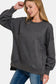 Zenana Acid Wash Sweatshirt - Black