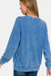 Zenana Washed Dropped Shoulder Sweatshirt - Blue