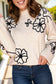 Cream Floral Sweater