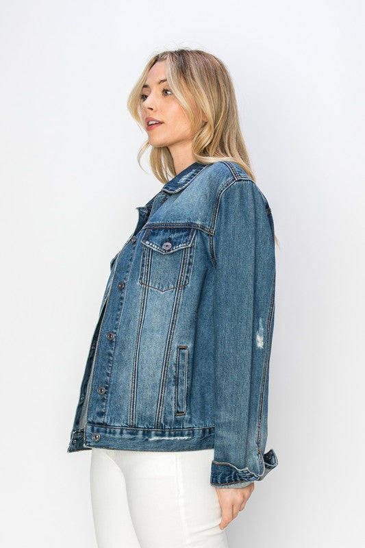 Risen Distressed  Denim Jacket