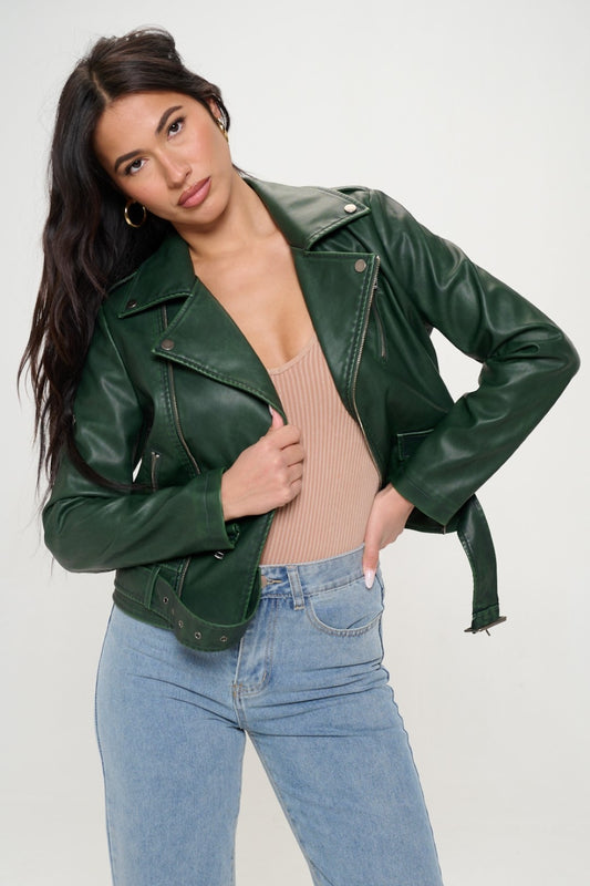 Biker Jacket - Green