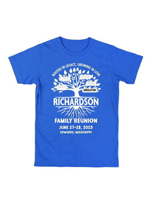 Family Reunion Tee Royal Blue (S. Sawyer)