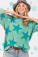 Turquoise Stars Top