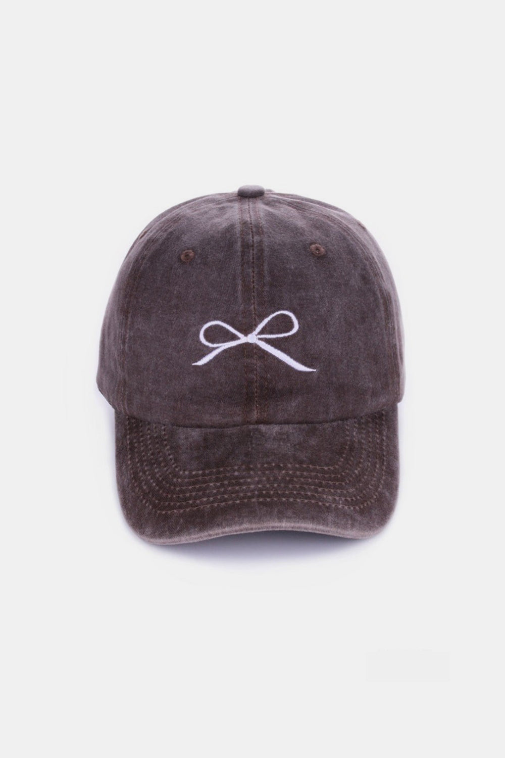 Zenana Bow Embroidered Baseball Cap