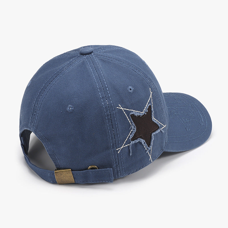 Star Raw Hem Baseball Cap