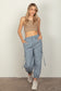 VERY J Elastic Waist Cargo Pants