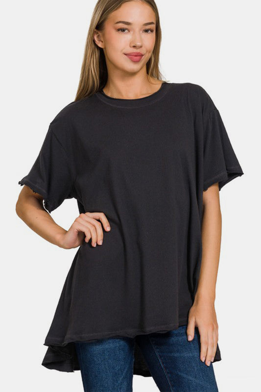 Zenana Round Neck Short Sleeve Tee