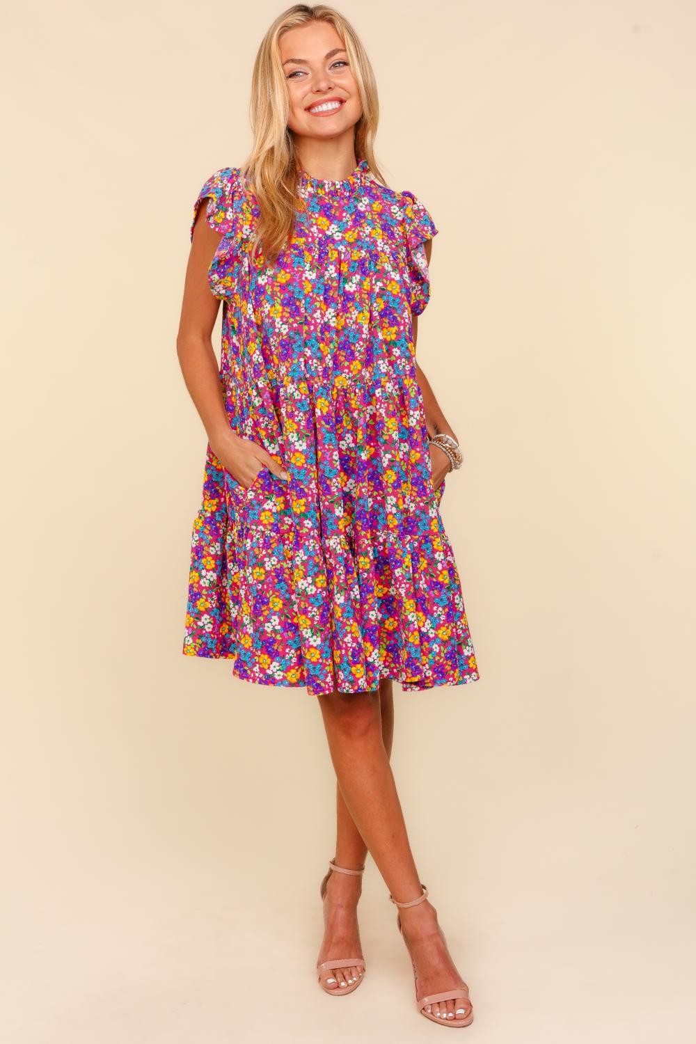 Quinn Dress - Fuchsia