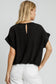 Umgee Drawstring Hem Top - Black