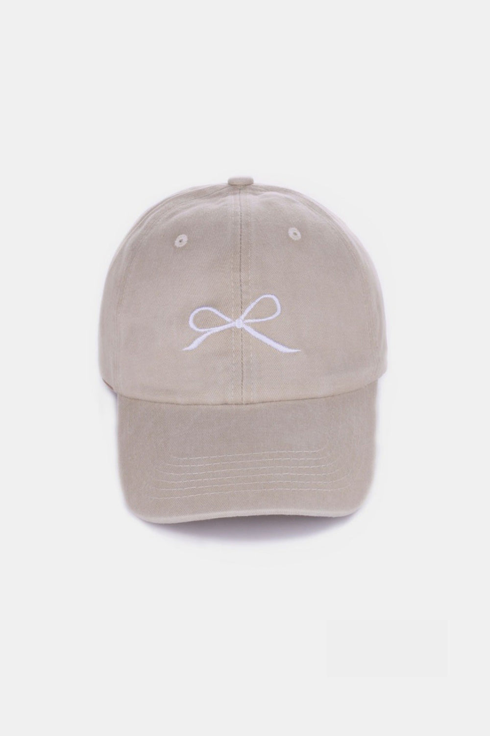 Zenana Bow Embroidered Baseball Cap