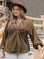 Plus Size Coffee Brown Top