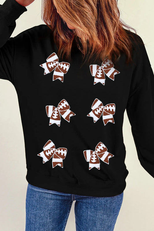 Football Bows Sweatshirt