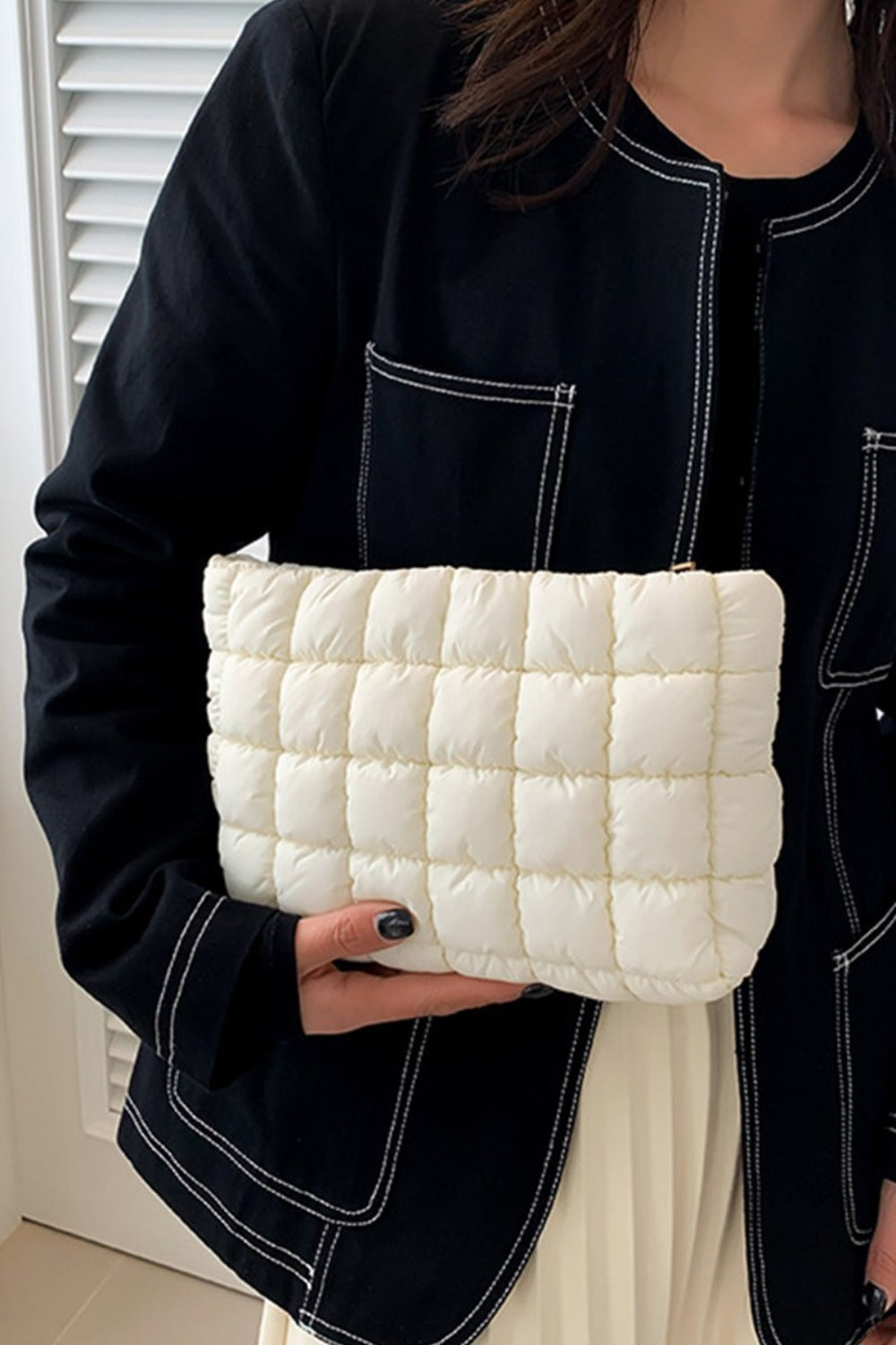 Zenana Quilted Clutch Bag