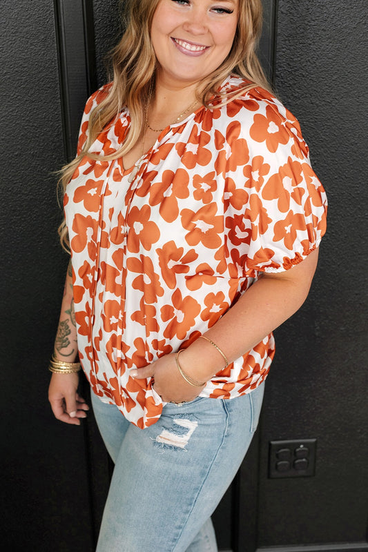 Plus Size Bright Blooms Top