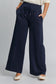 Umgee Drawstring Wide Leg Pants with Pockets - Midnight