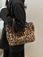 Faux Fur Leopard Purse