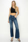 RISEN Dark Wash High Rise Flare Jeans