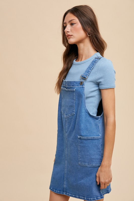Garner Overall Dress - Indigo