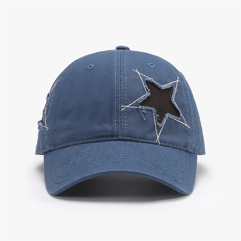 Star Raw Hem Baseball Cap