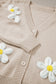 Eggshell Floral Cardigan