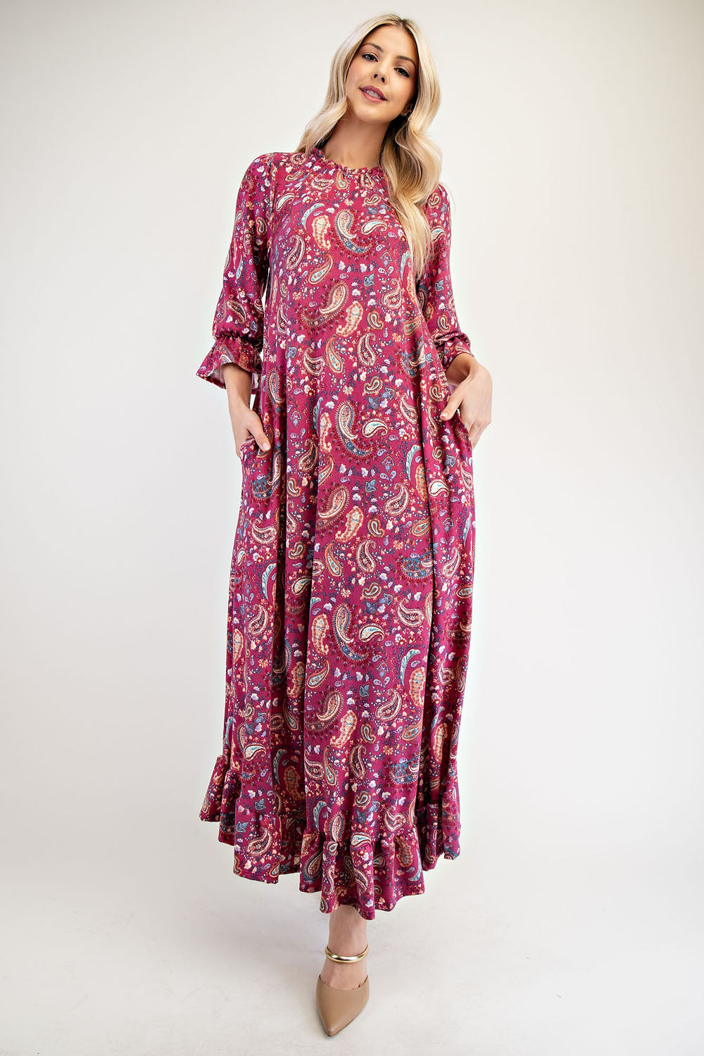 Iredale Dress - Cerise