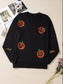 Plus Size Sequin Pumpkin Sweater