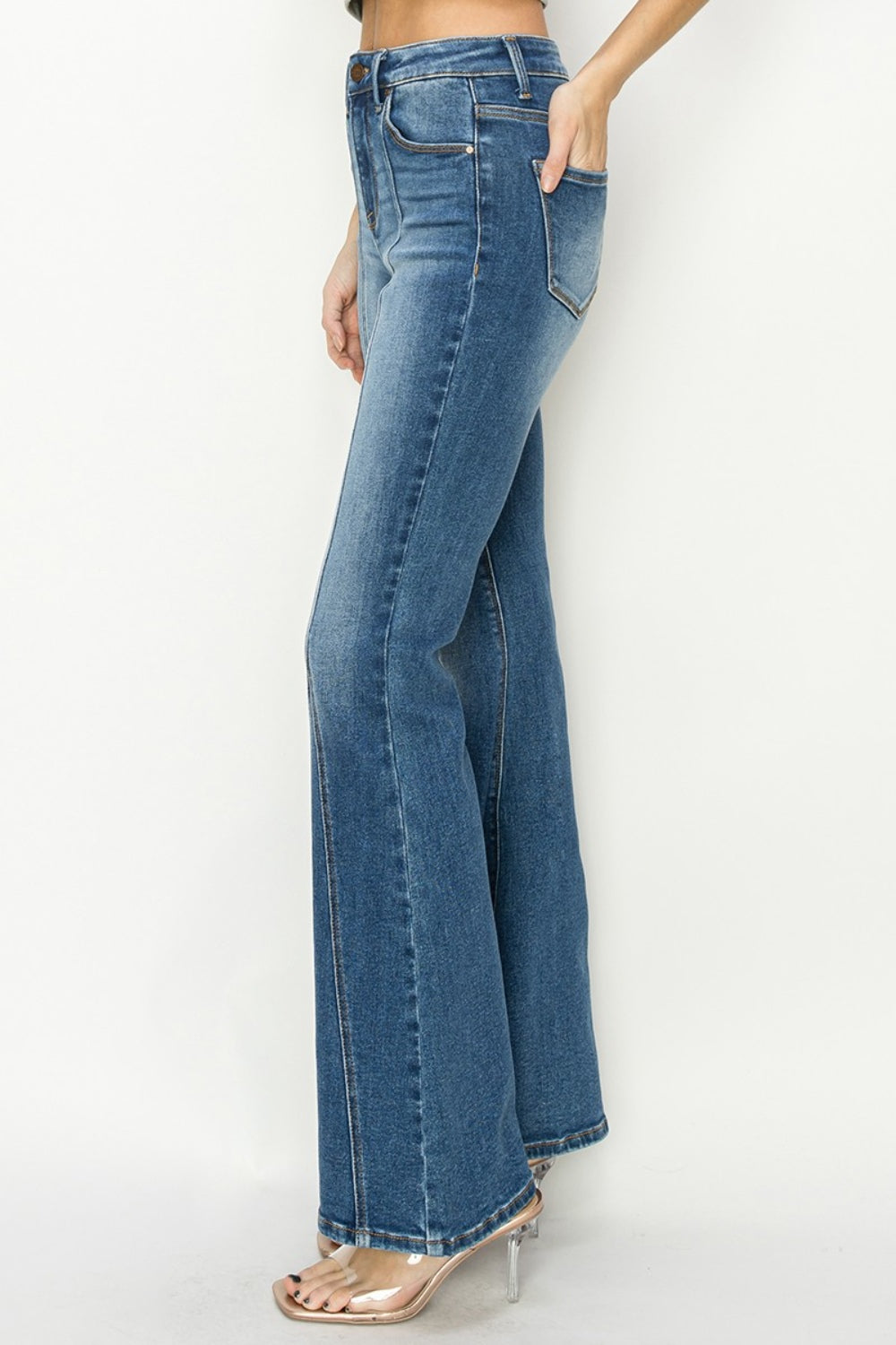 RISEN High Rise Flare Jeans