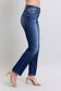 Judy Blue Straight Leg Jeans with Pockets - Dark Wash