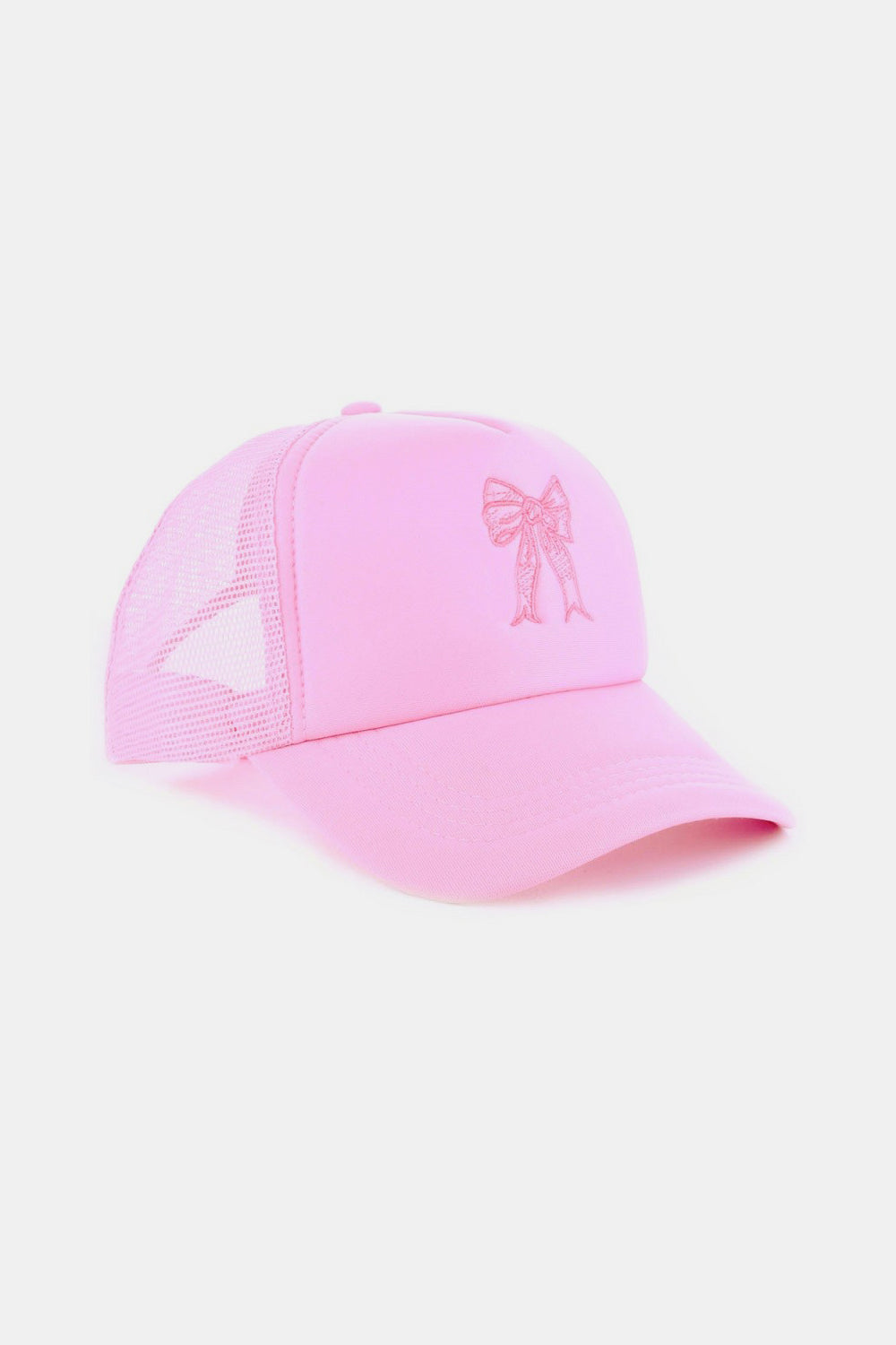 Zenana Bow Embroidery Trucker Hat