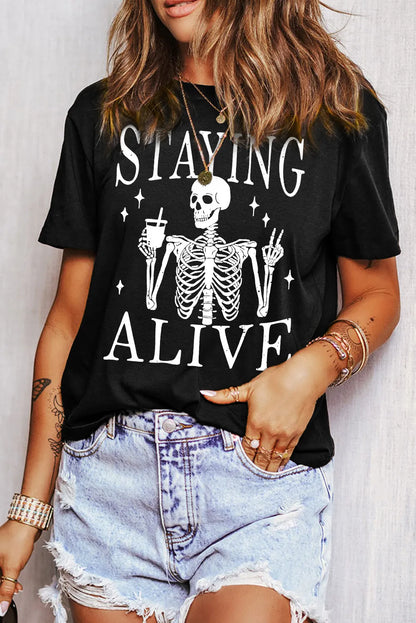 Staying Alive Halloween  T-Shirt